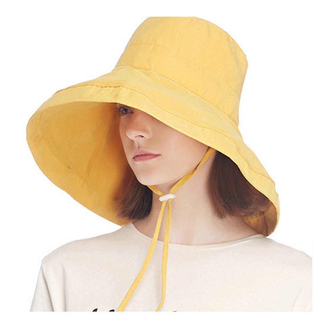 Womens Sun Summer UV Protection Floppy Bucket Hat - Picture 3 of 4